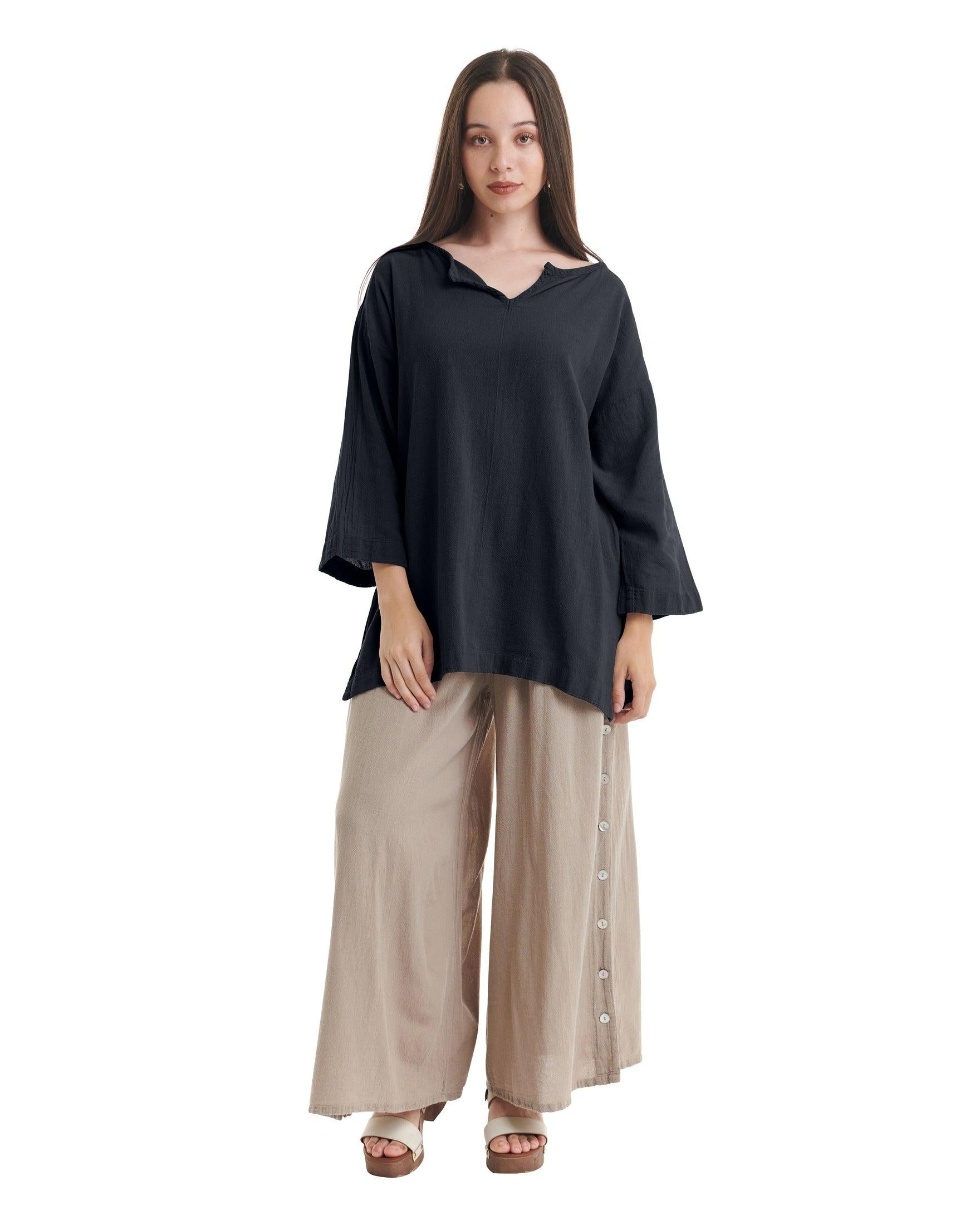 Twilight Cotton Gauze Blouse-Oh My Gauze