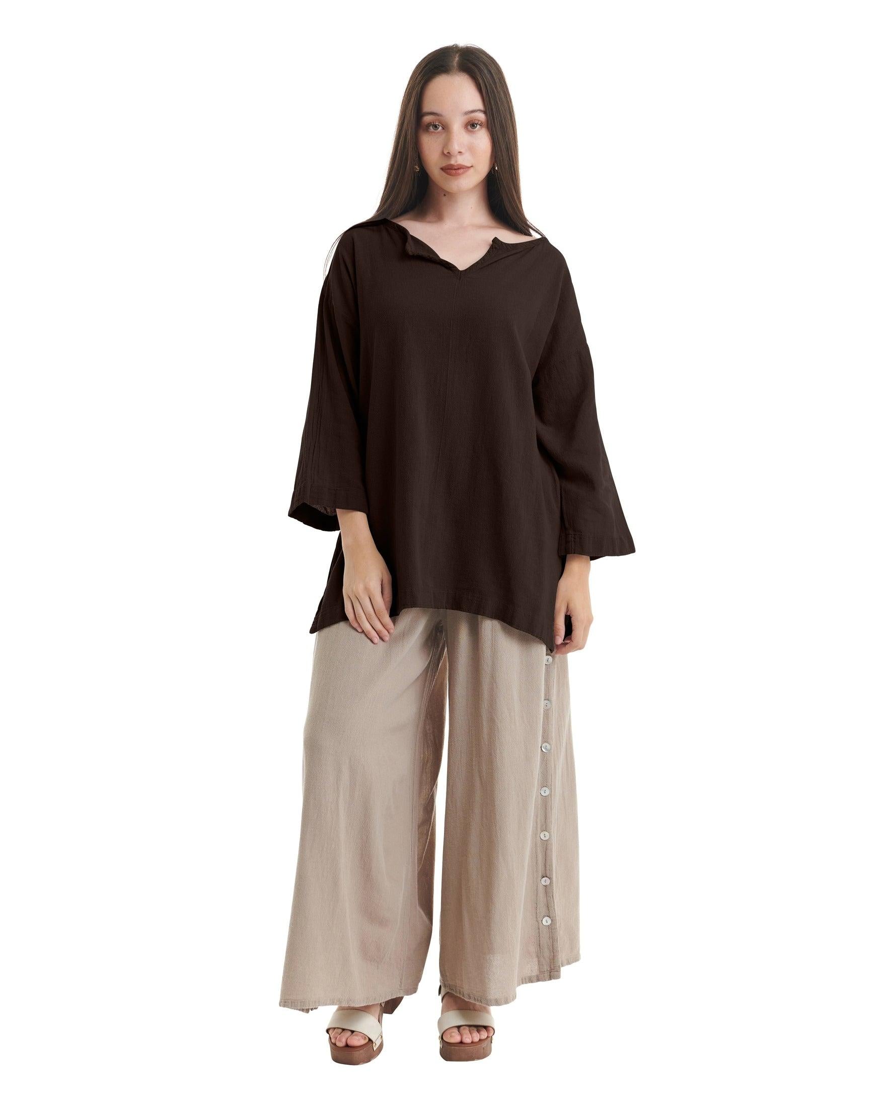 Twilight Cotton Gauze Blouse-Oh My Gauze