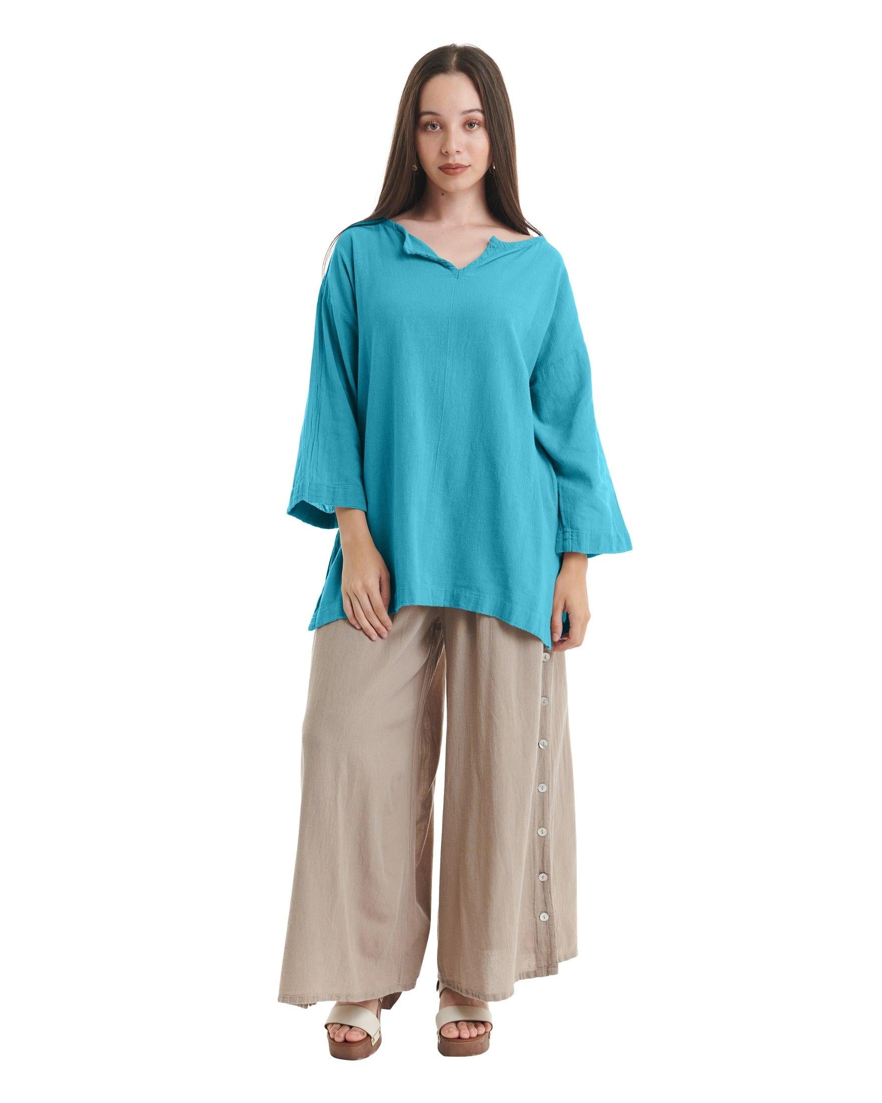 Twilight Cotton Gauze Blouse-Oh My Gauze