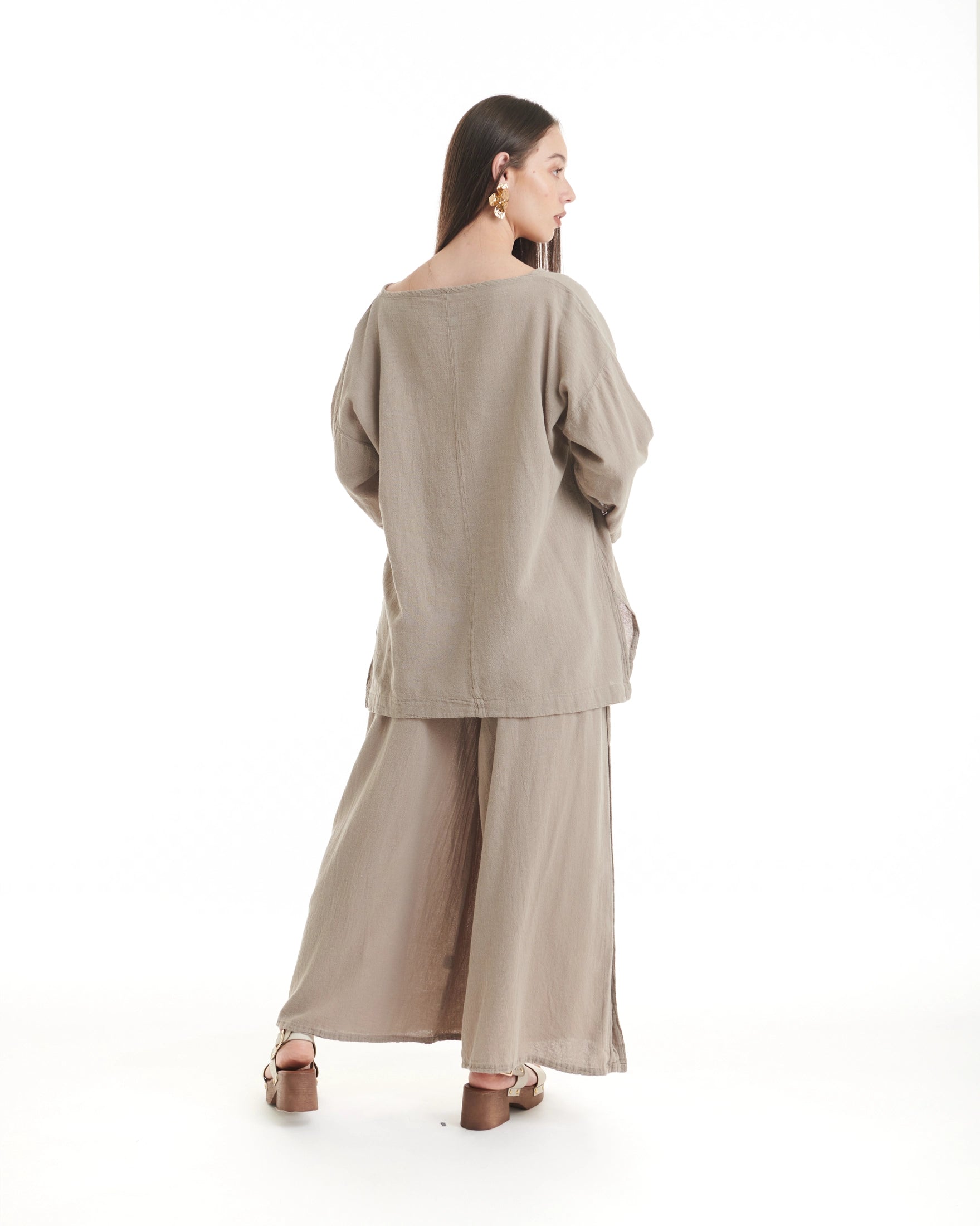 Twilight Cotton Gauze Blouse - New-Oh My Gauze