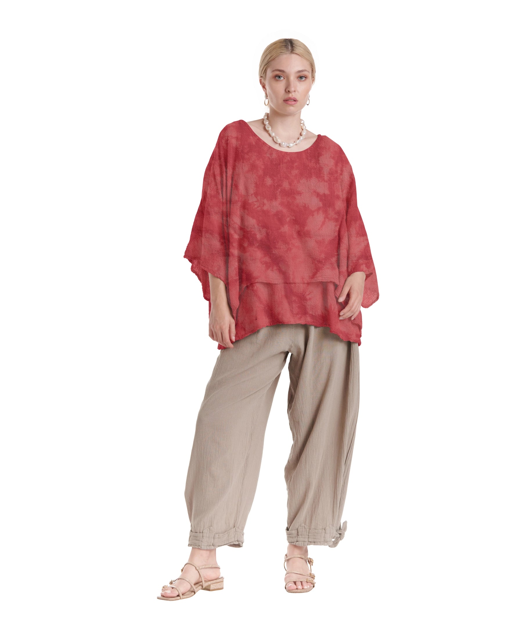 Twins Cotton Gauze Blouse-Oh My Gauze