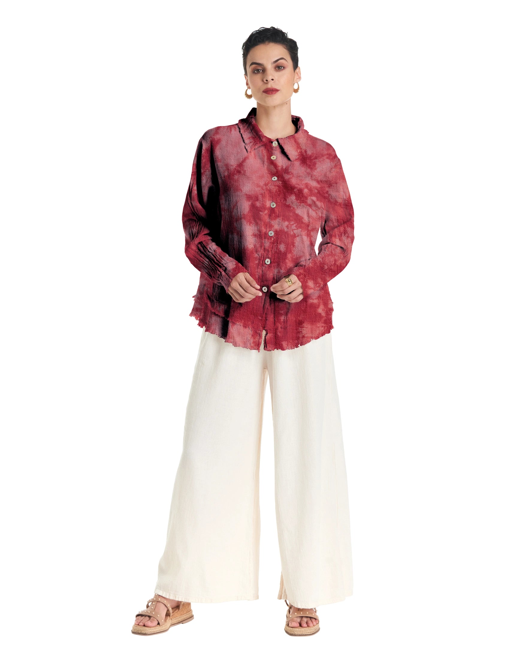 Urban Cotton Gauze Blouse-Oh My Gauze