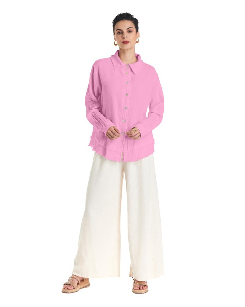 Urban Cotton Gauze Blouse - Final Sale-Oh My Gauze