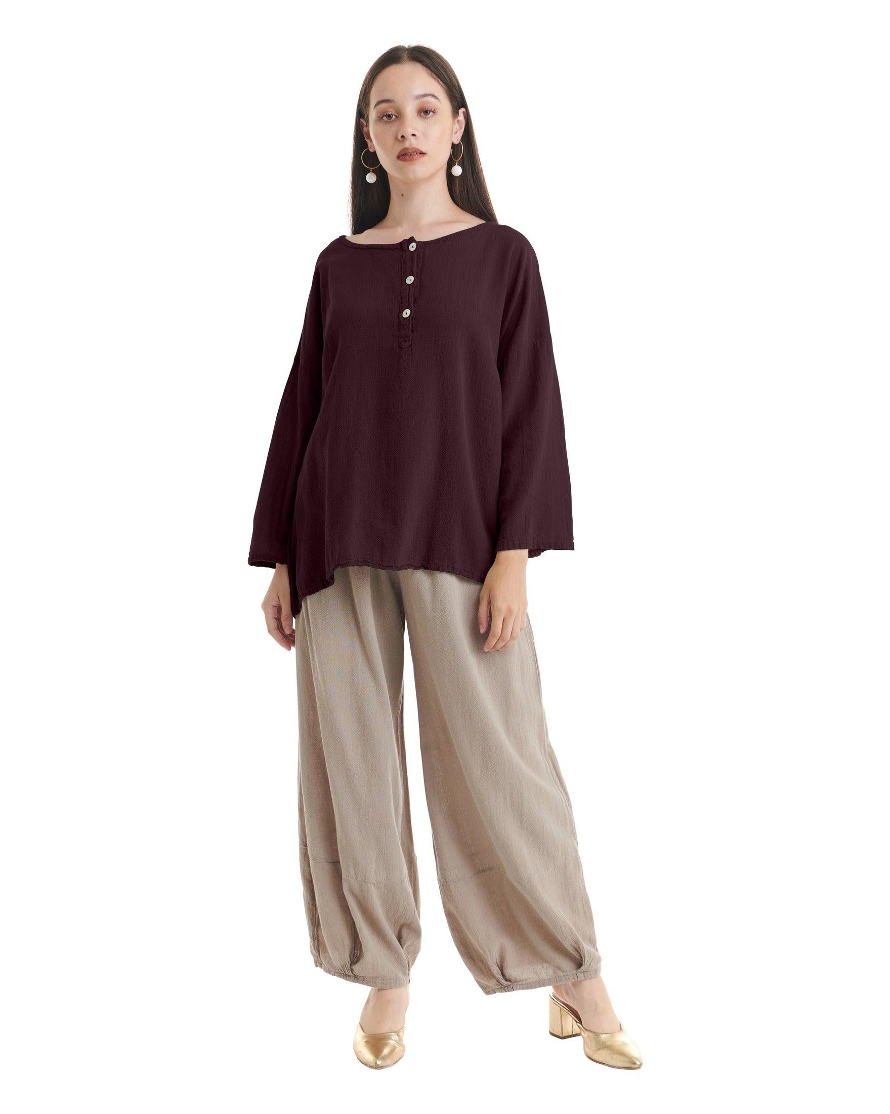 Valley Cotton Gauze Blouse-Oh My Gauze