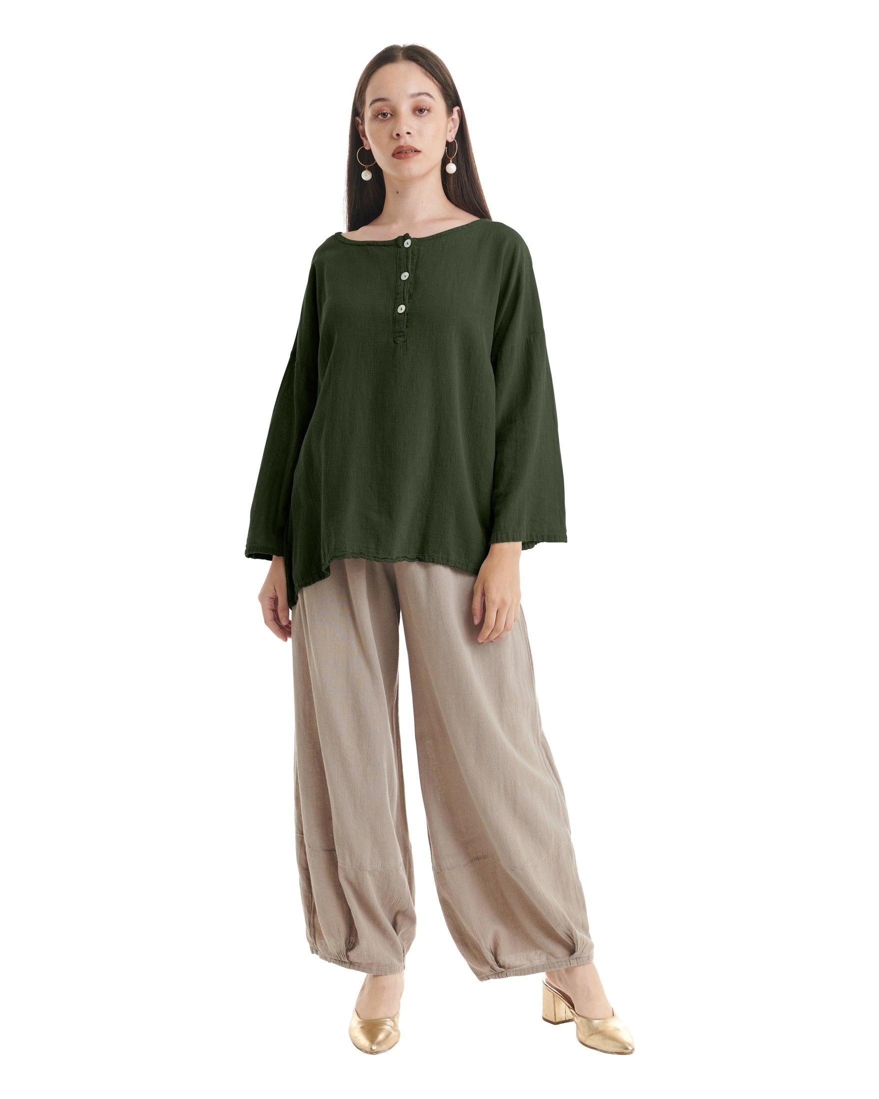 Valley Cotton Gauze Blouse-Oh My Gauze