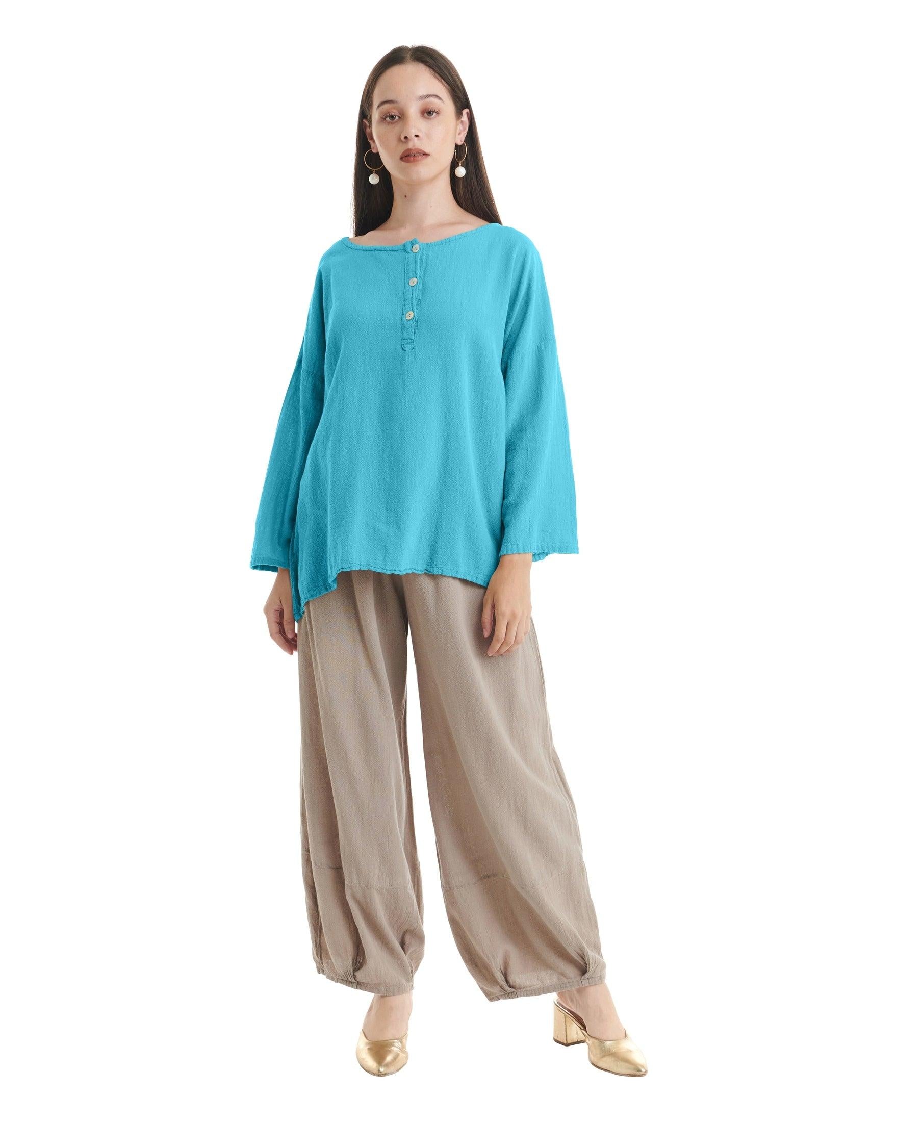 Valley Cotton Gauze Blouse-Oh My Gauze