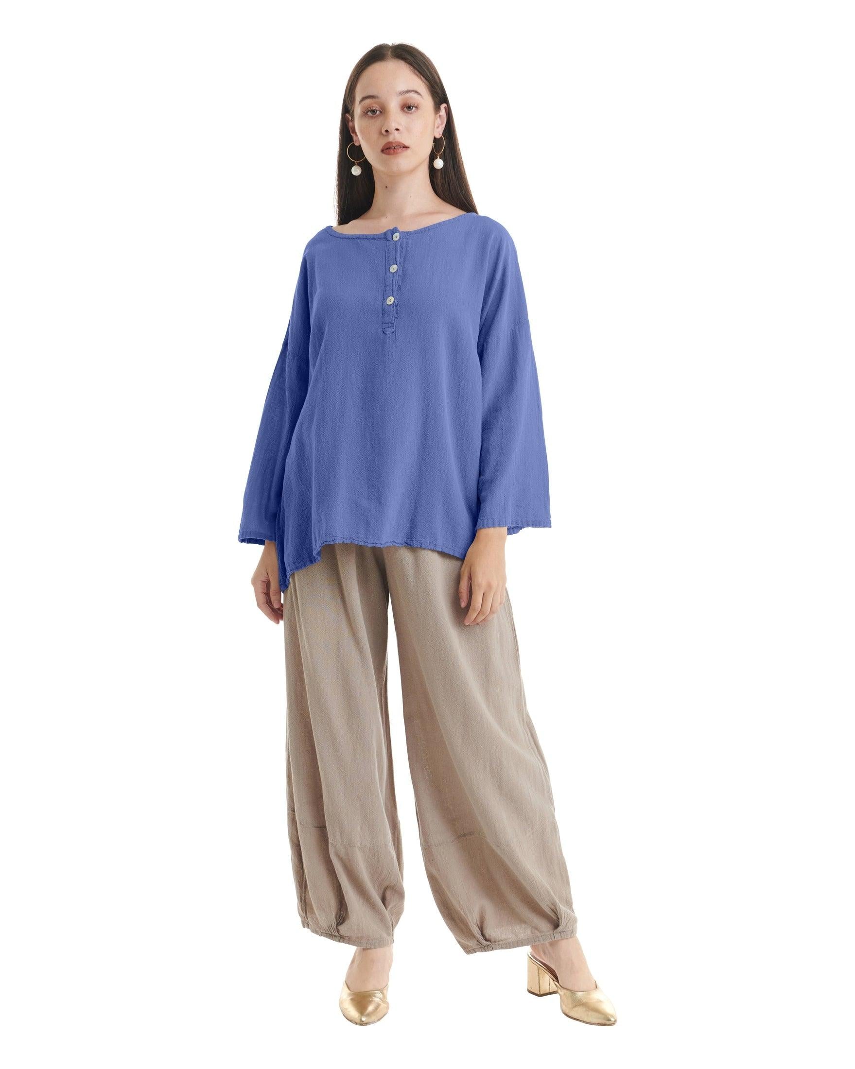 Valley Cotton Gauze Blouse-Oh My Gauze