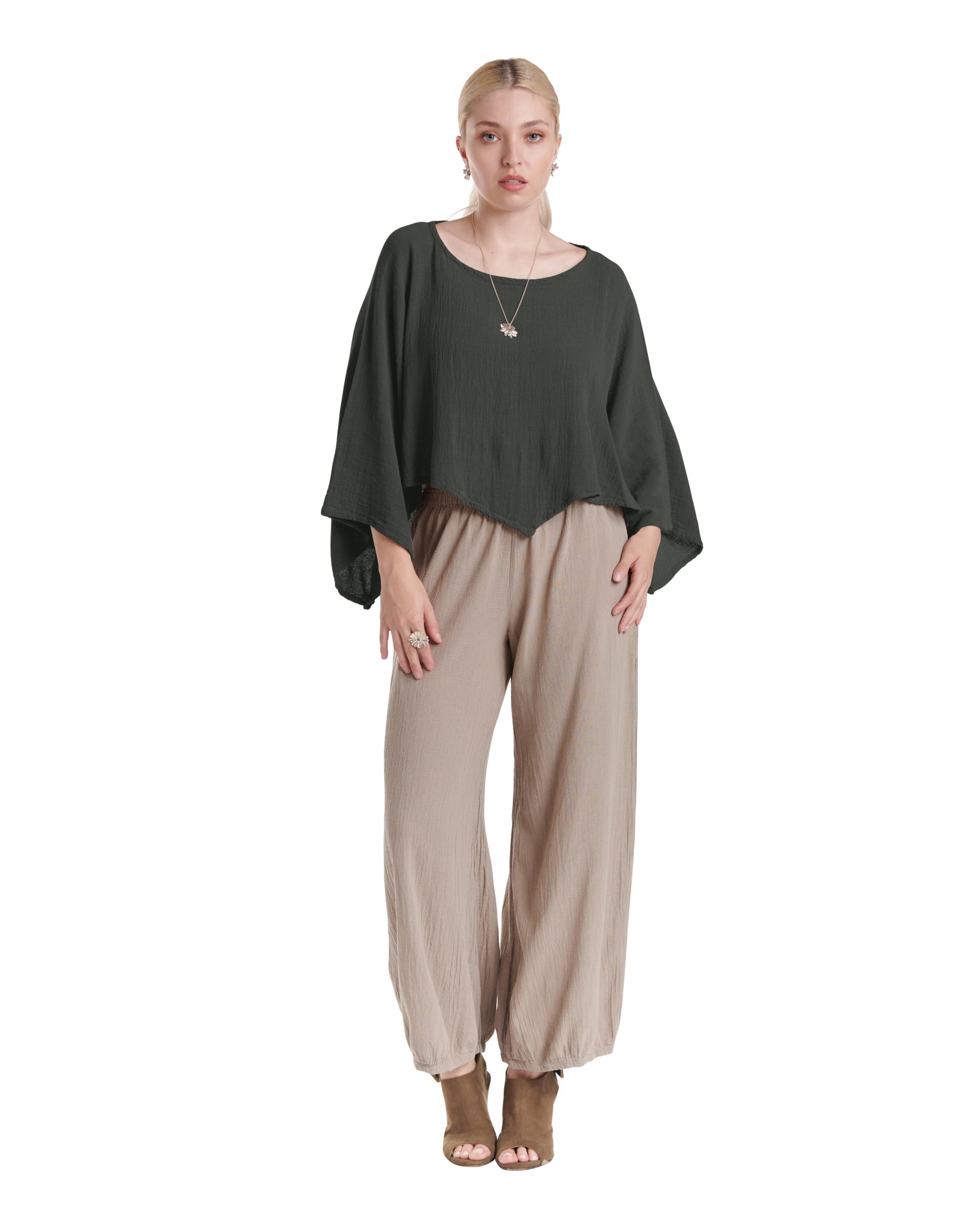 Vanna Cotton Gauze Blouse-Oh My Gauze