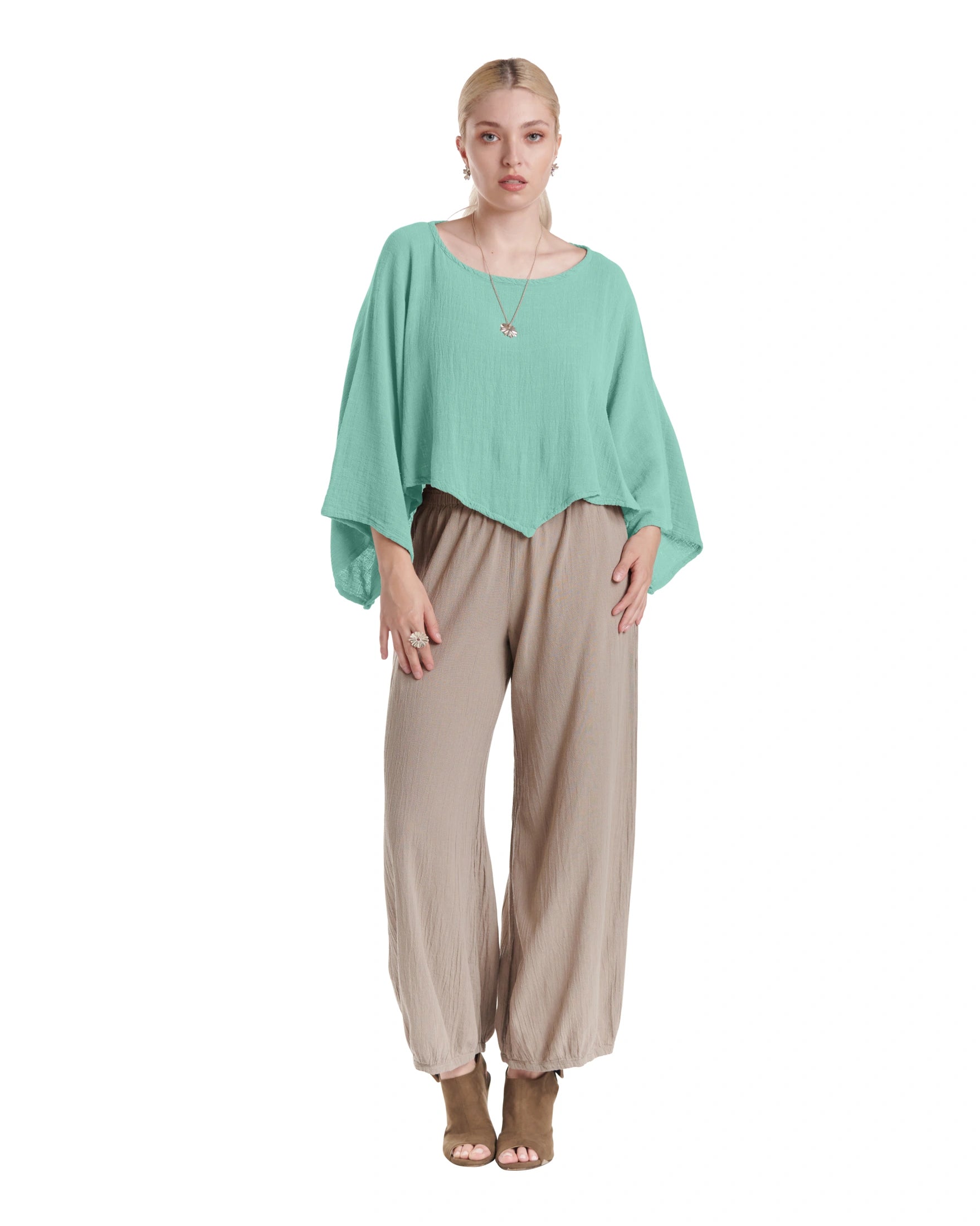 Vanna Cotton Gauze Blouse-Oh My Gauze