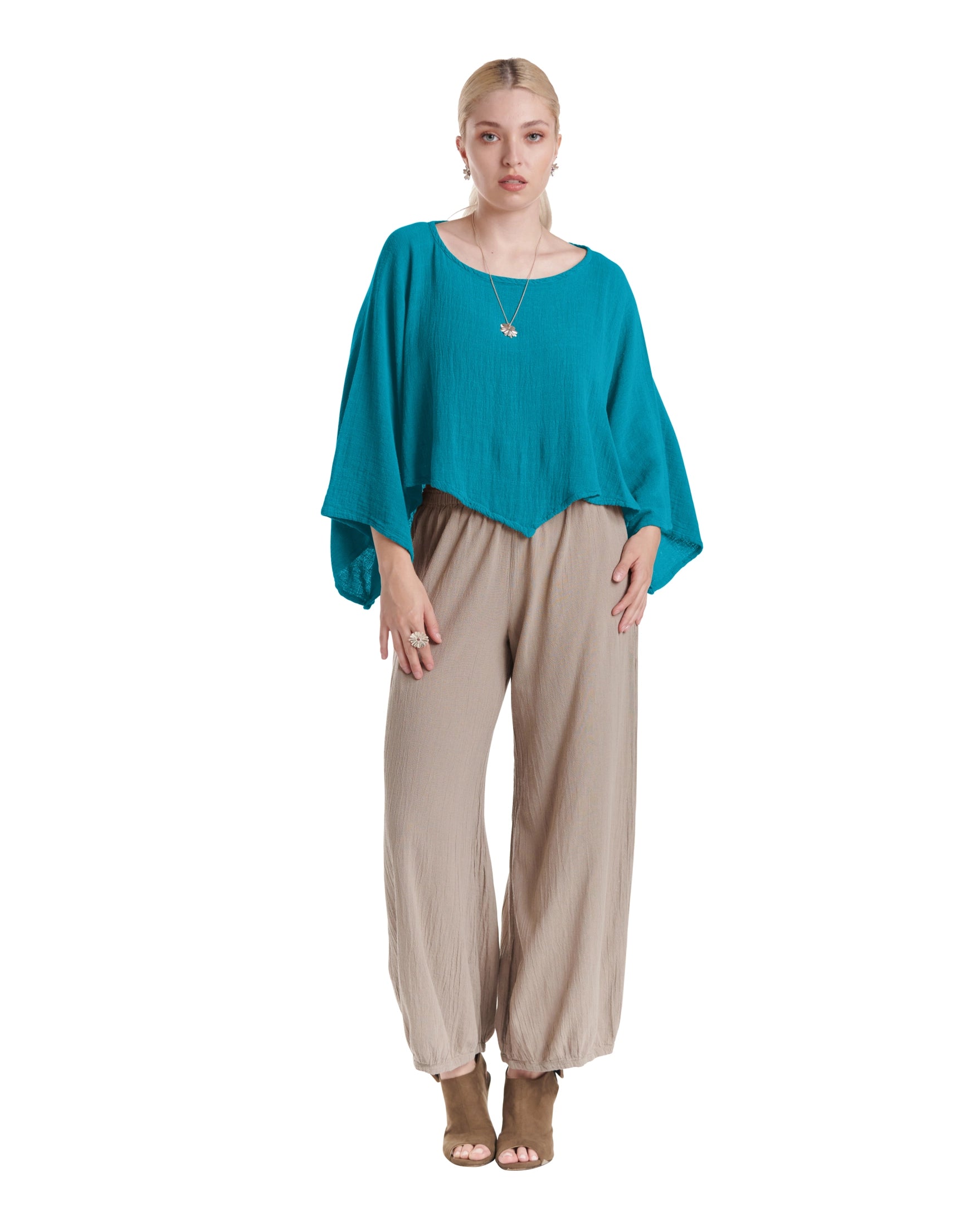 Vanna Cotton Gauze Blouse-Oh My Gauze