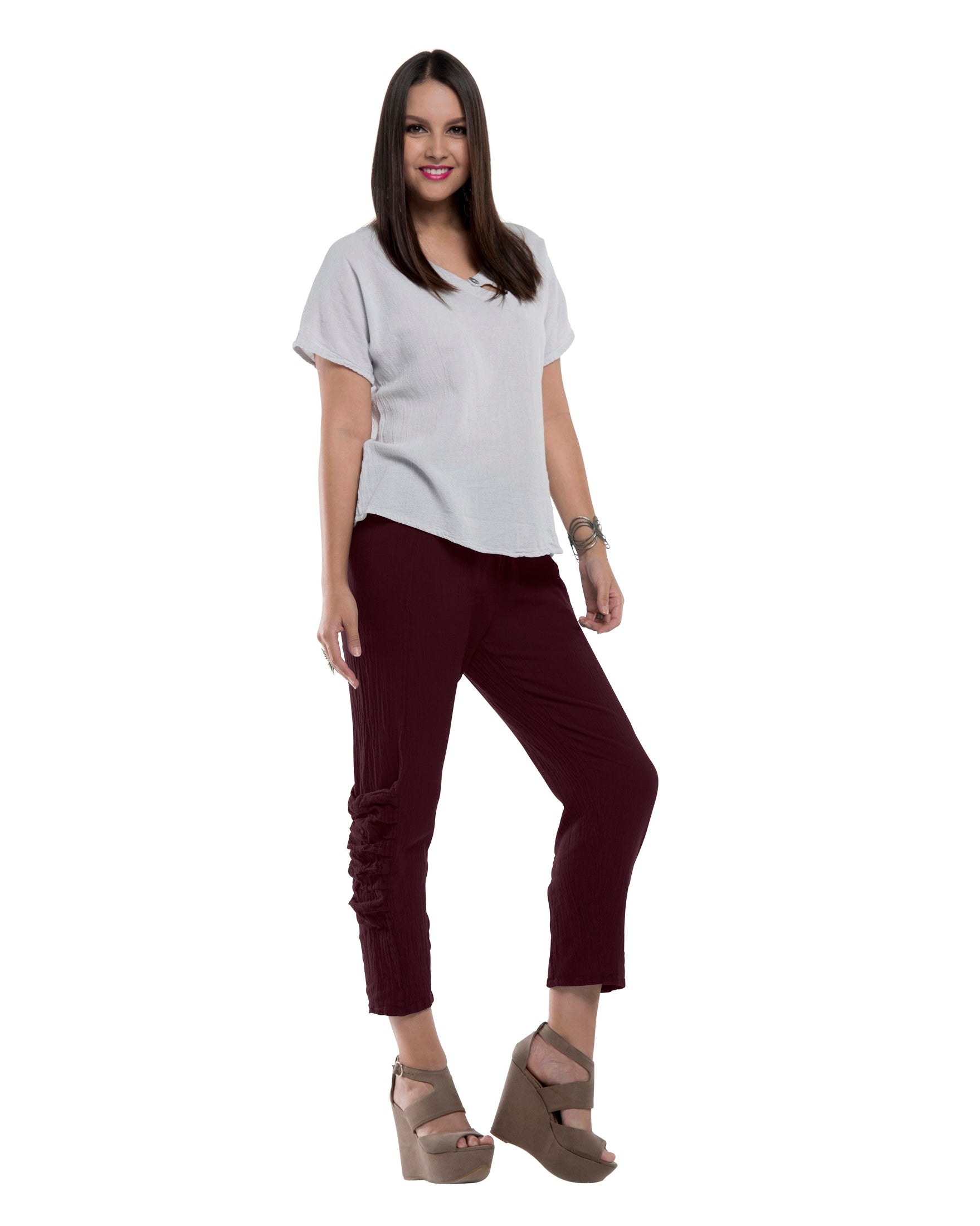 Victoria Cotton Gauze Pants - New-Oh My Gauze