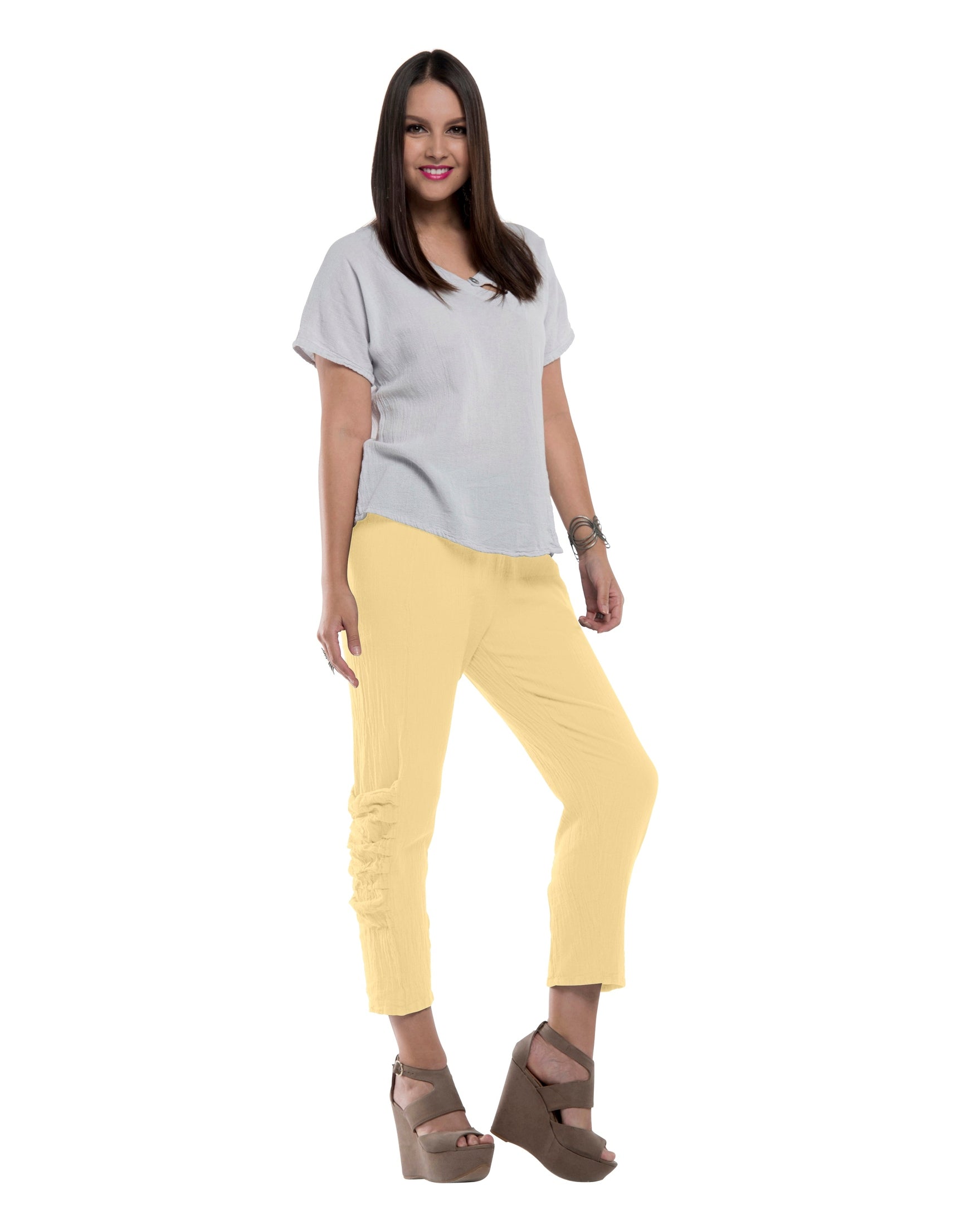 Victoria Cotton Gauze Pants - New-Oh My Gauze