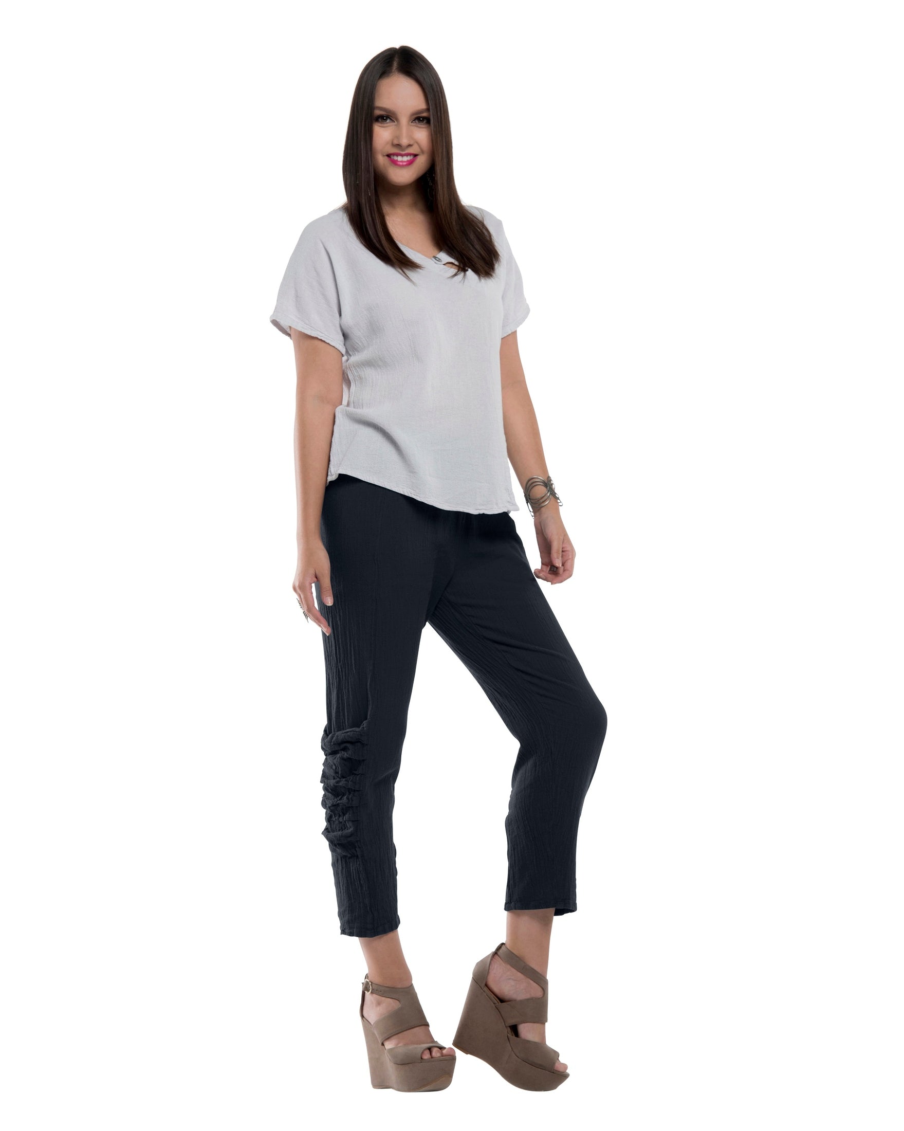 Victoria Cotton Gauze Pants - New-Oh My Gauze