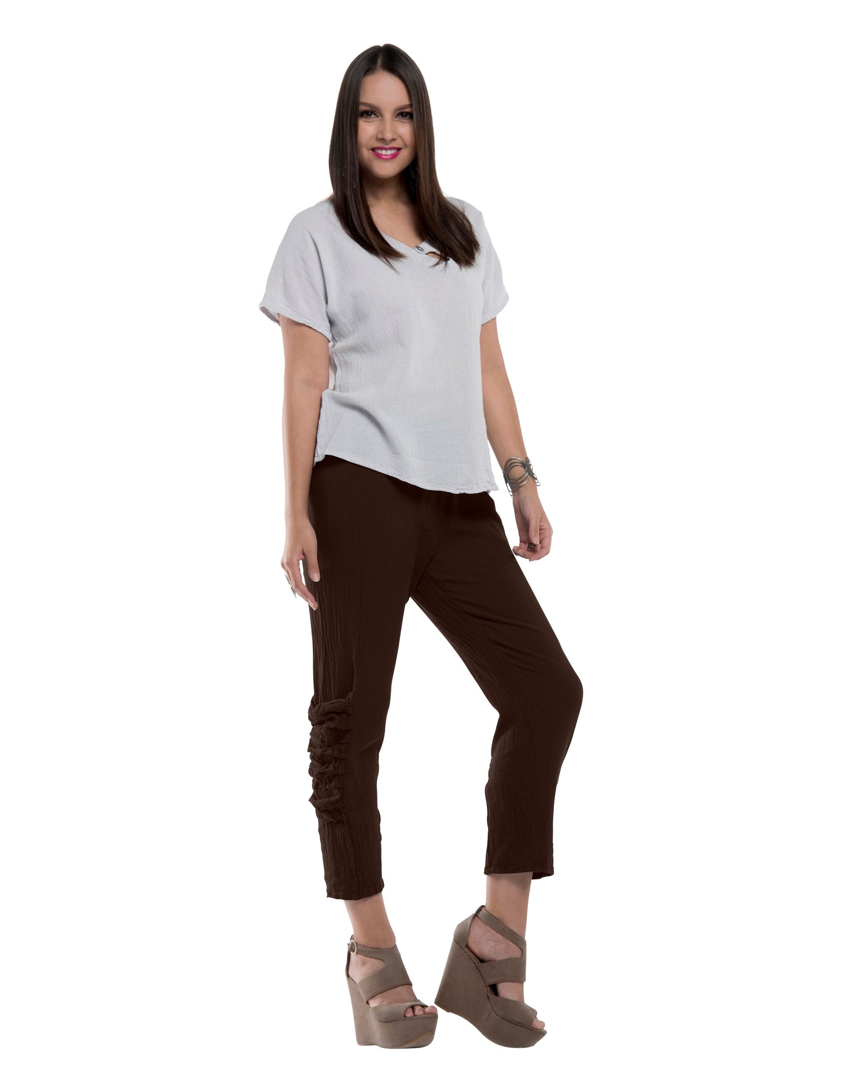 Victoria Cotton Gauze Pants - New-Oh My Gauze