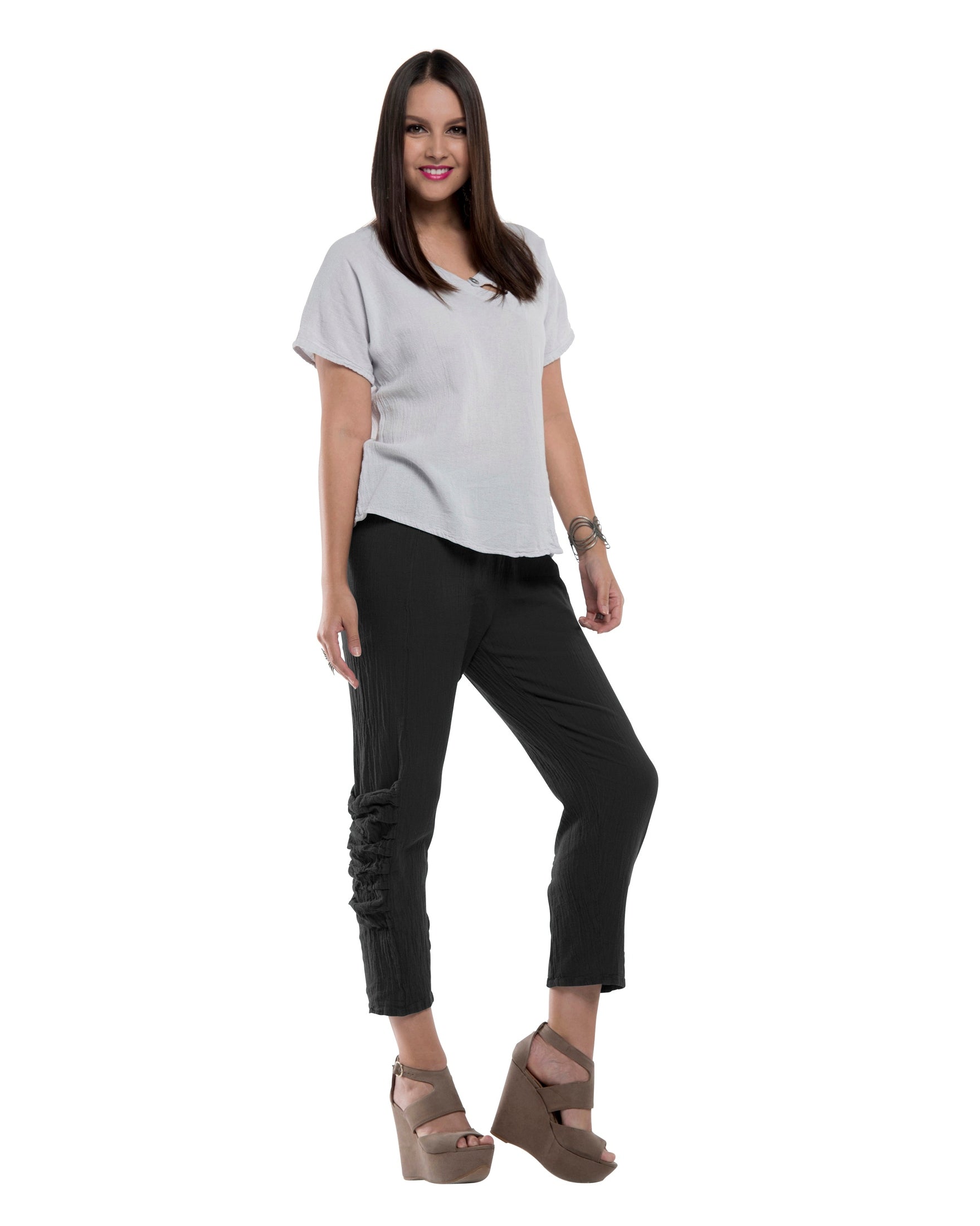 Victoria Cotton Gauze Pants - New-Oh My Gauze