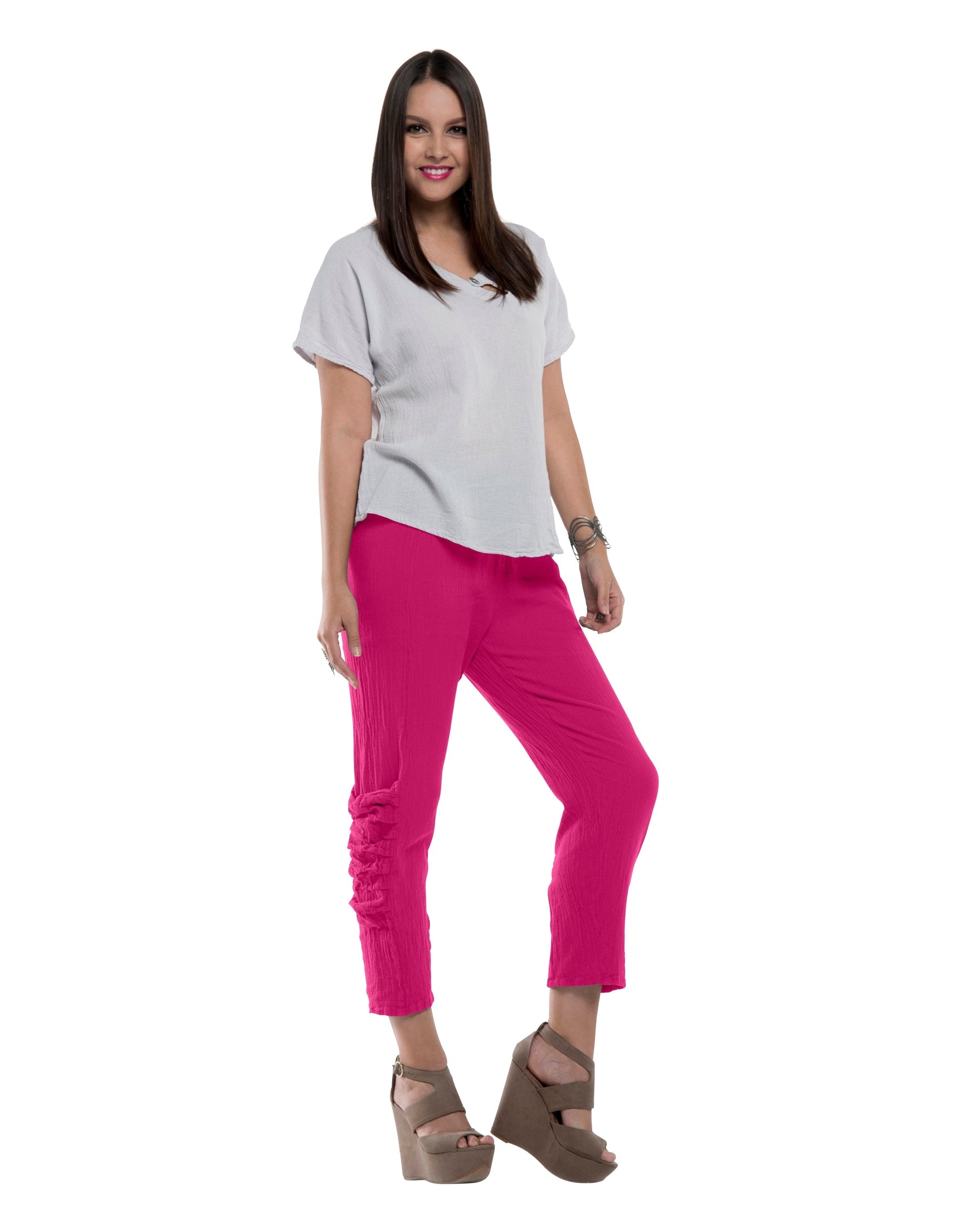 Victoria Cotton Gauze Pants - New-Oh My Gauze