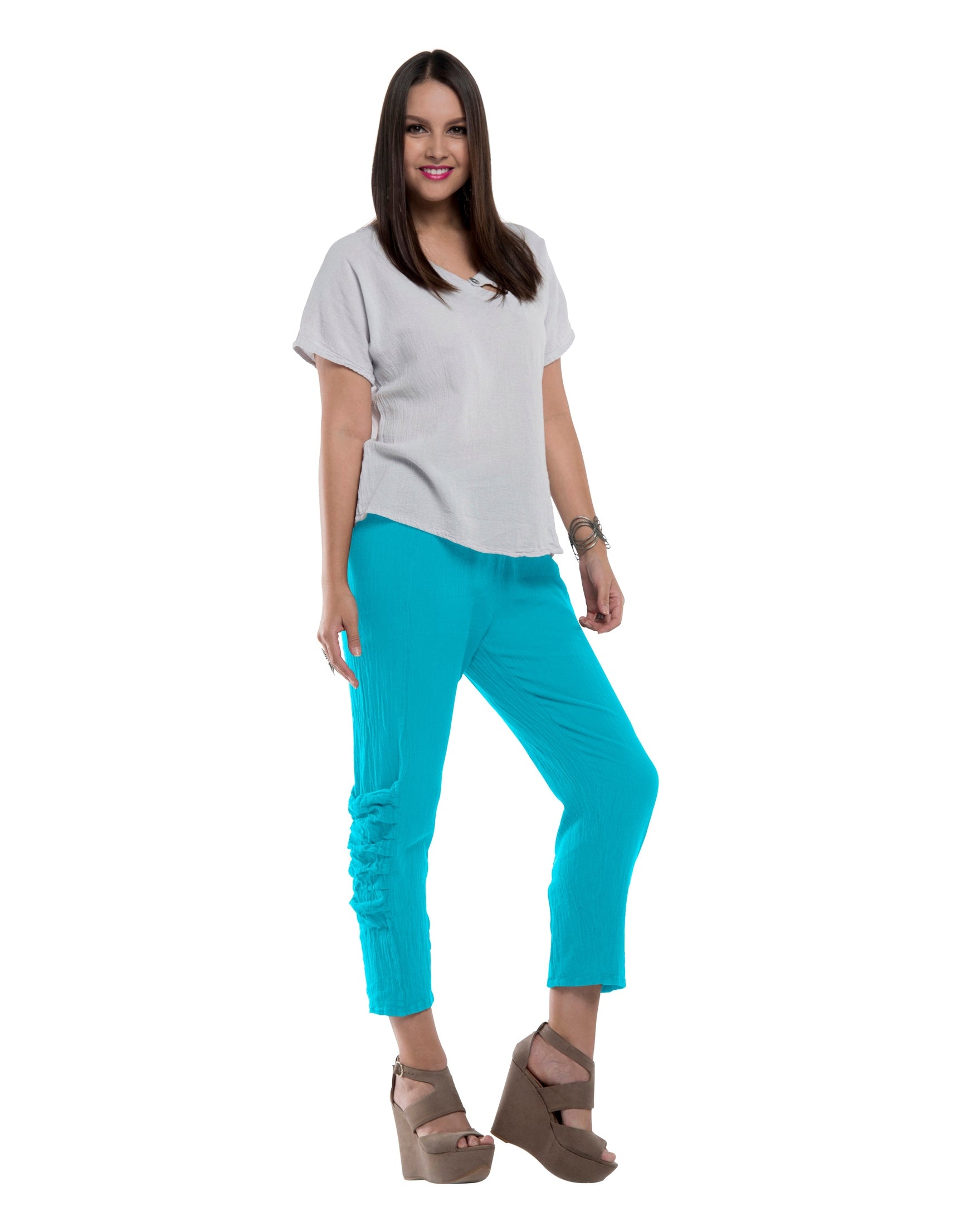 Victoria Cotton Gauze Pants - New-Oh My Gauze