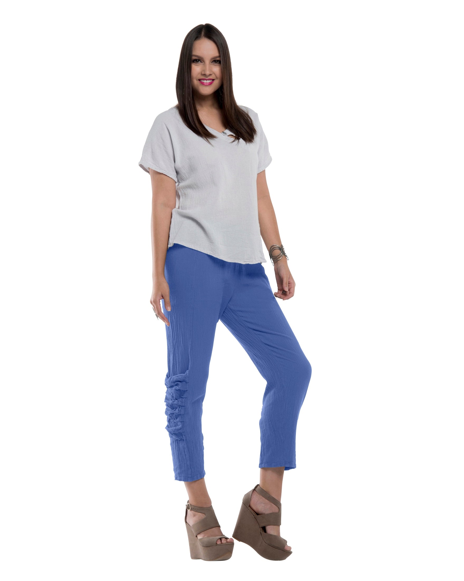 Victoria Cotton Gauze Pants - New-Oh My Gauze