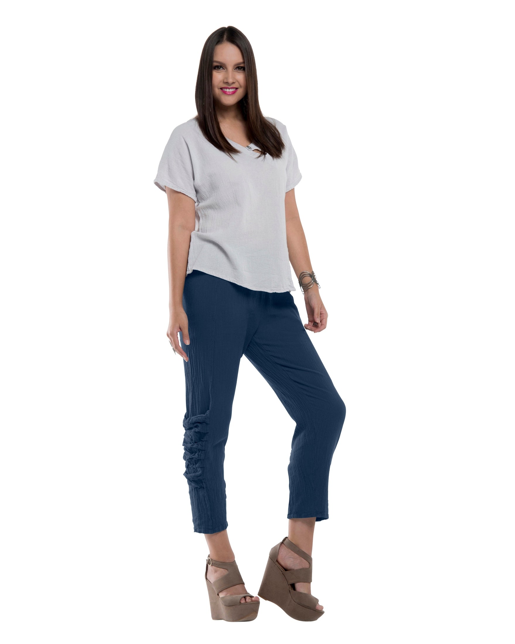 Victoria Cotton Gauze Pants - New-Oh My Gauze