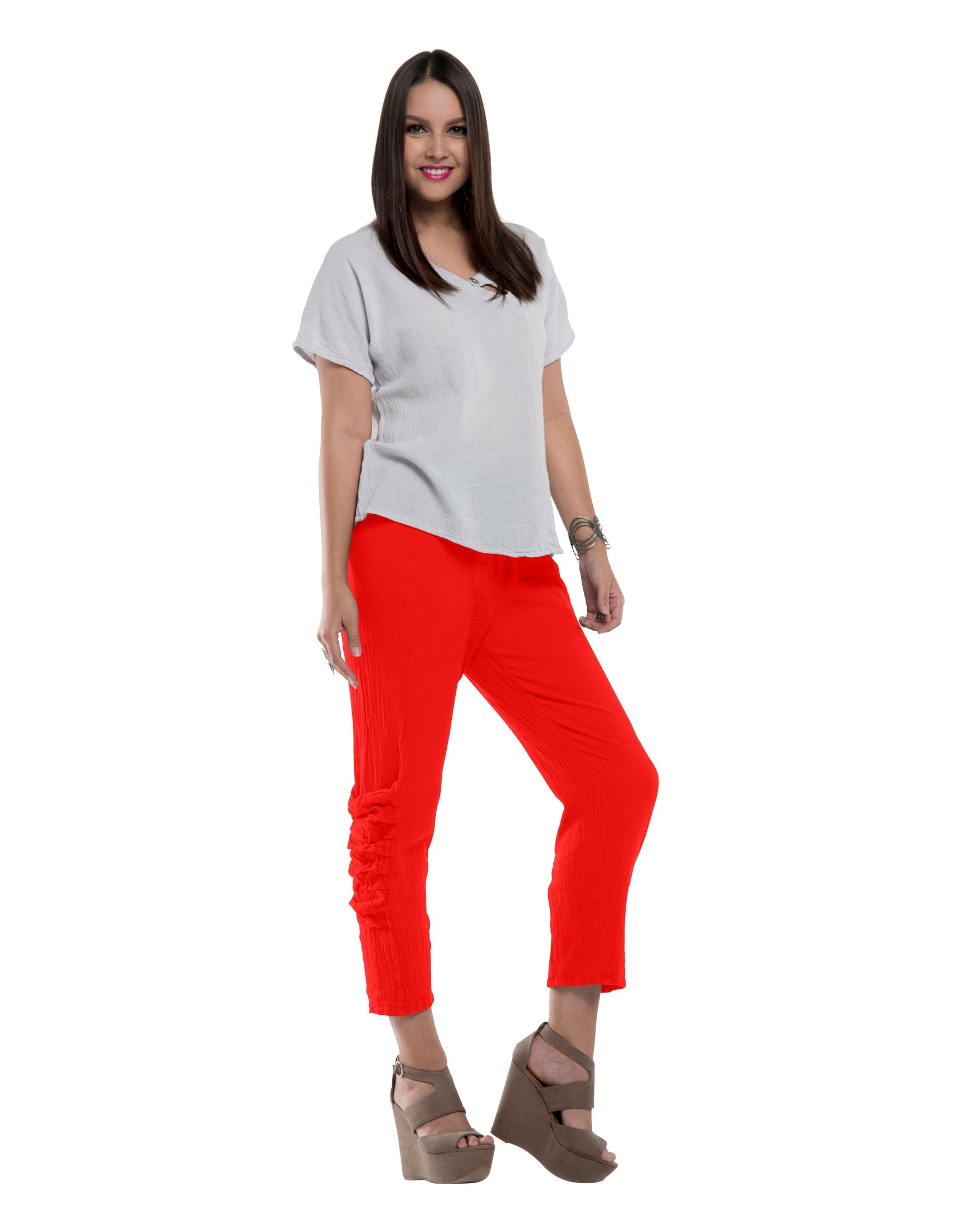 Victoria Cotton Gauze Pants - New-Oh My Gauze