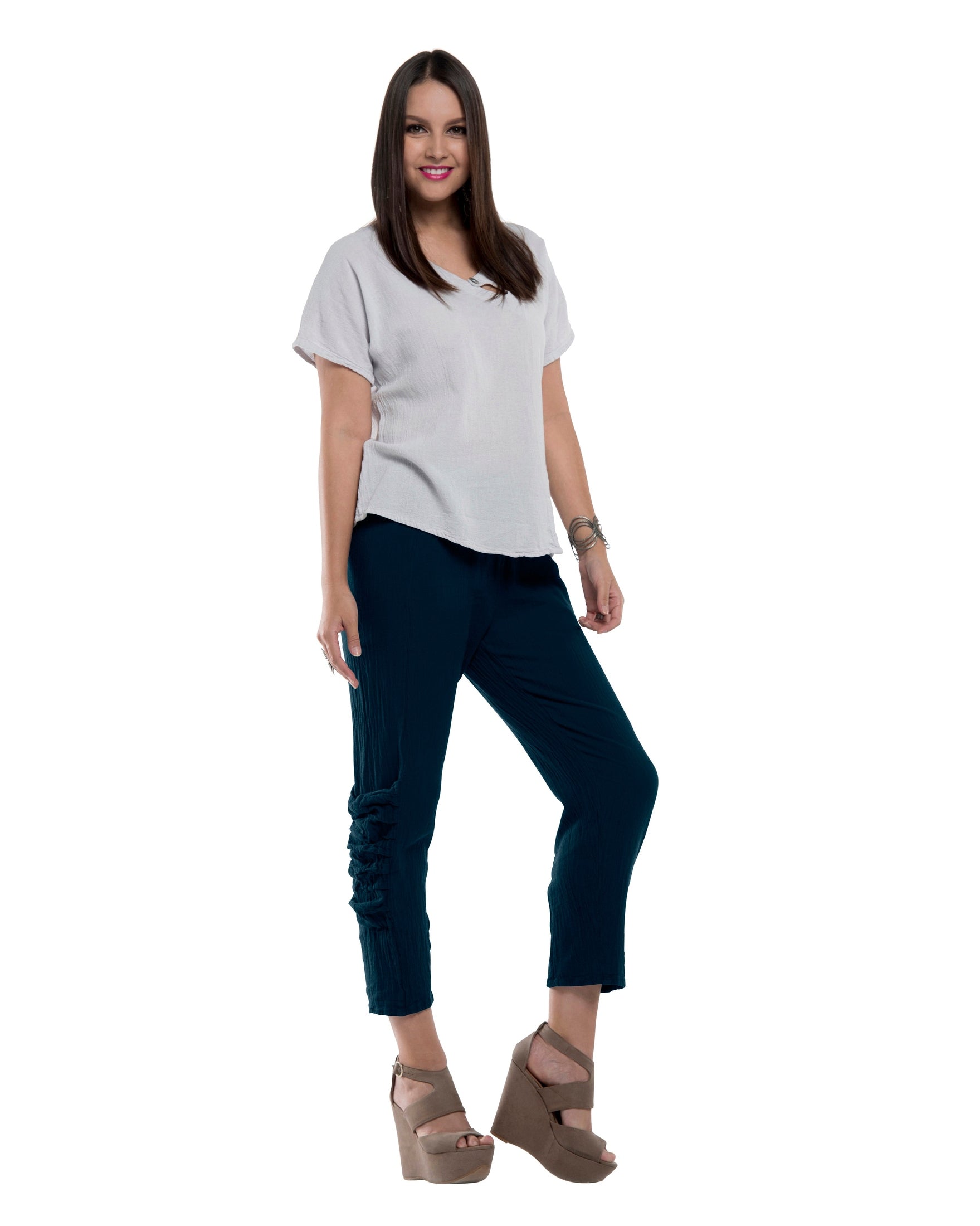 Victoria Cotton Gauze Pants - New-Oh My Gauze