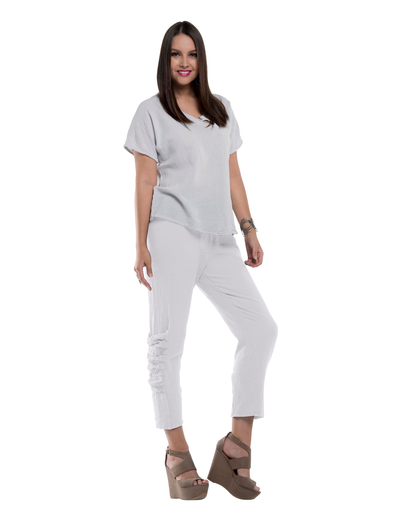 Victoria Cotton Gauze Pants - New-Oh My Gauze