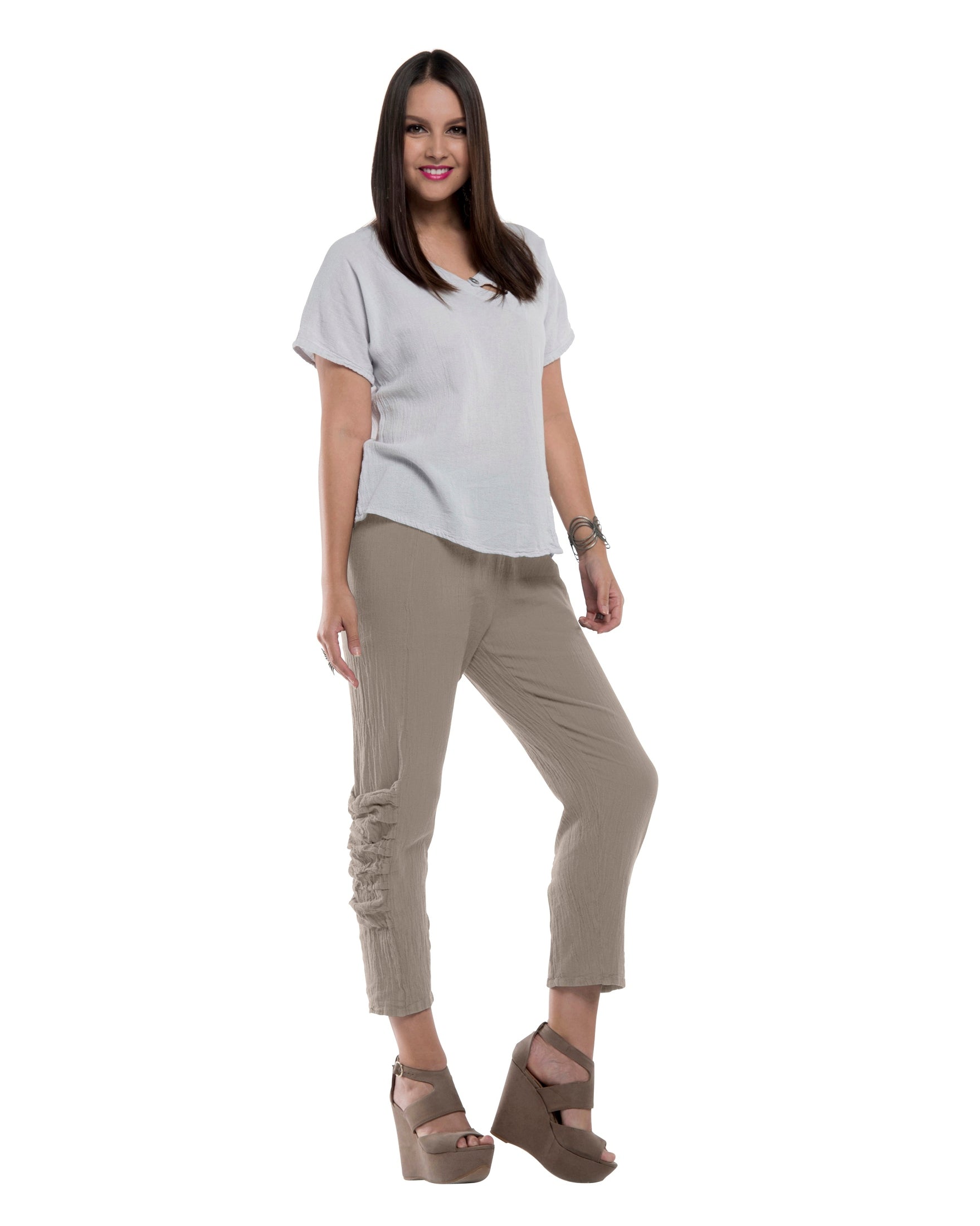 Victoria Cotton Gauze Pants - New-Oh My Gauze