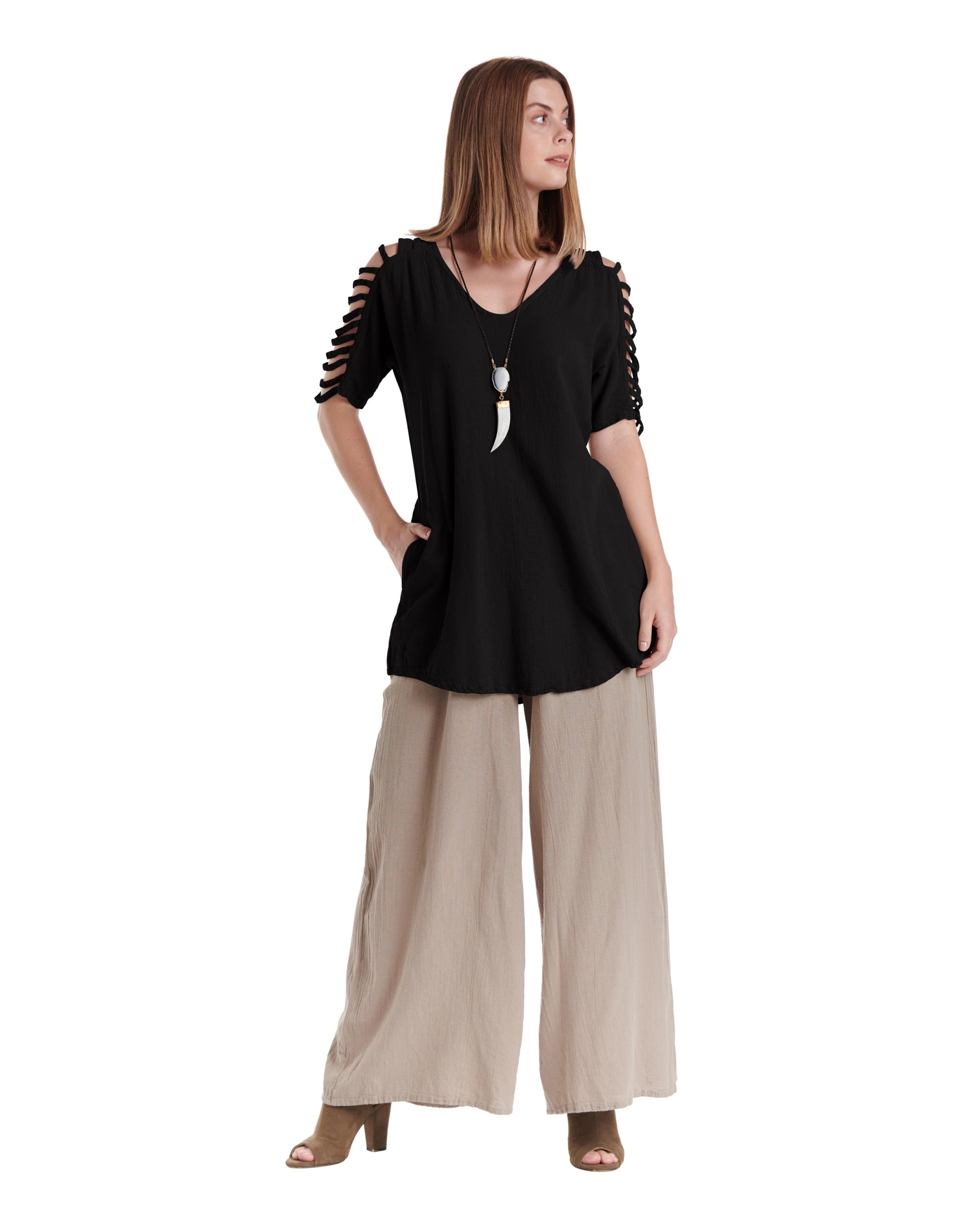Waterfall Cotton Gauze Blouse – New Arrival-Oh My Gauze