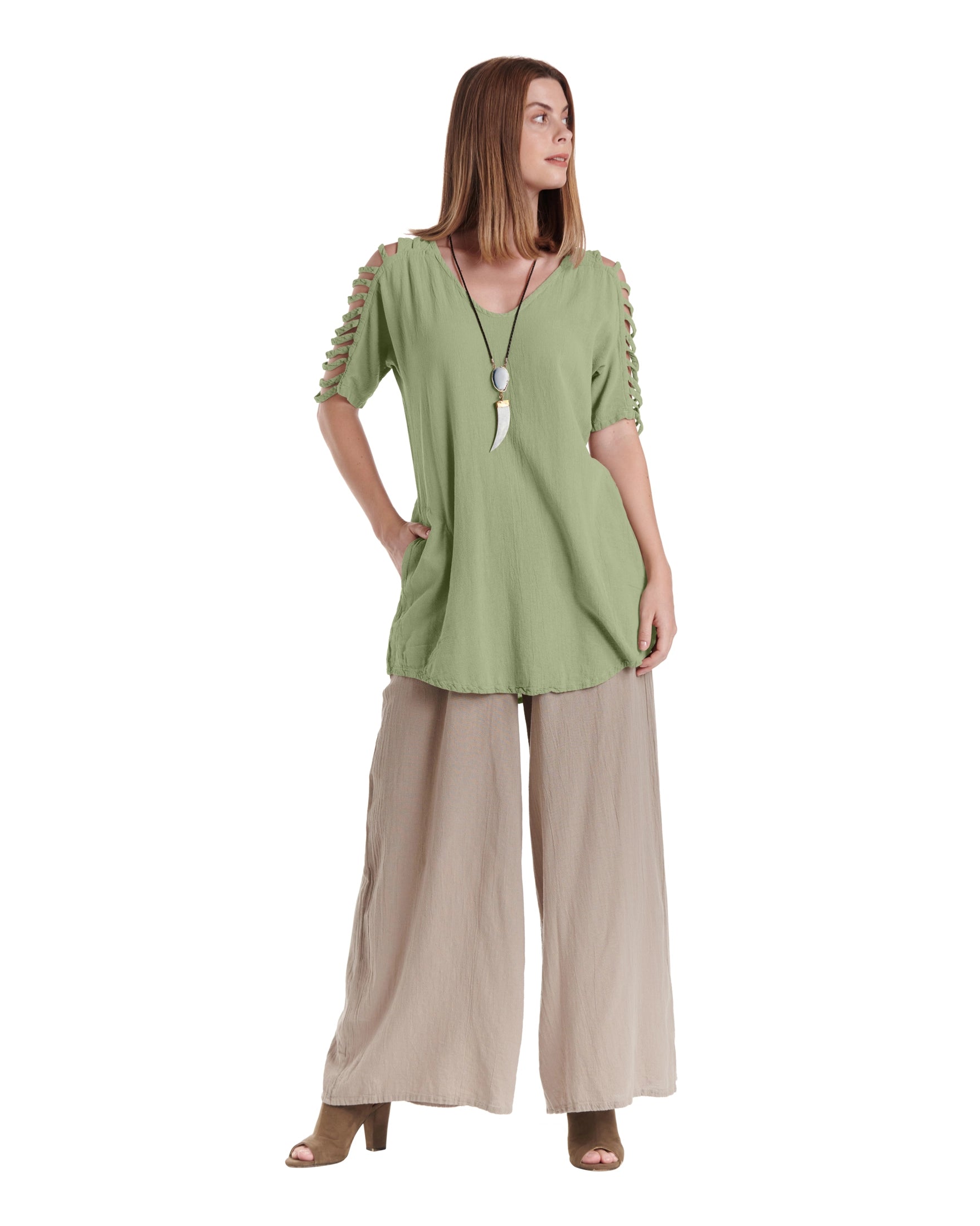 Waterfall Cotton Gauze Blouse – New Arrival-Oh My Gauze