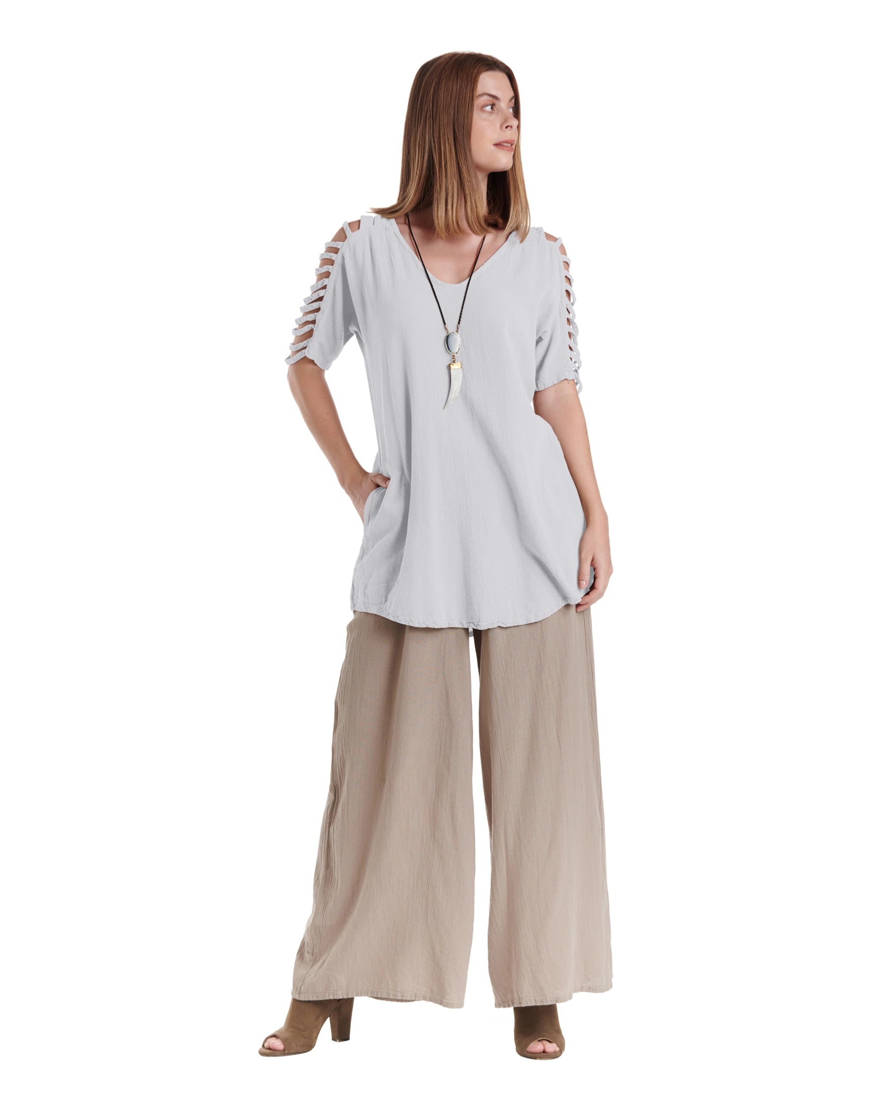 Waterfall Cotton Gauze Blouse – New Arrival-Oh My Gauze
