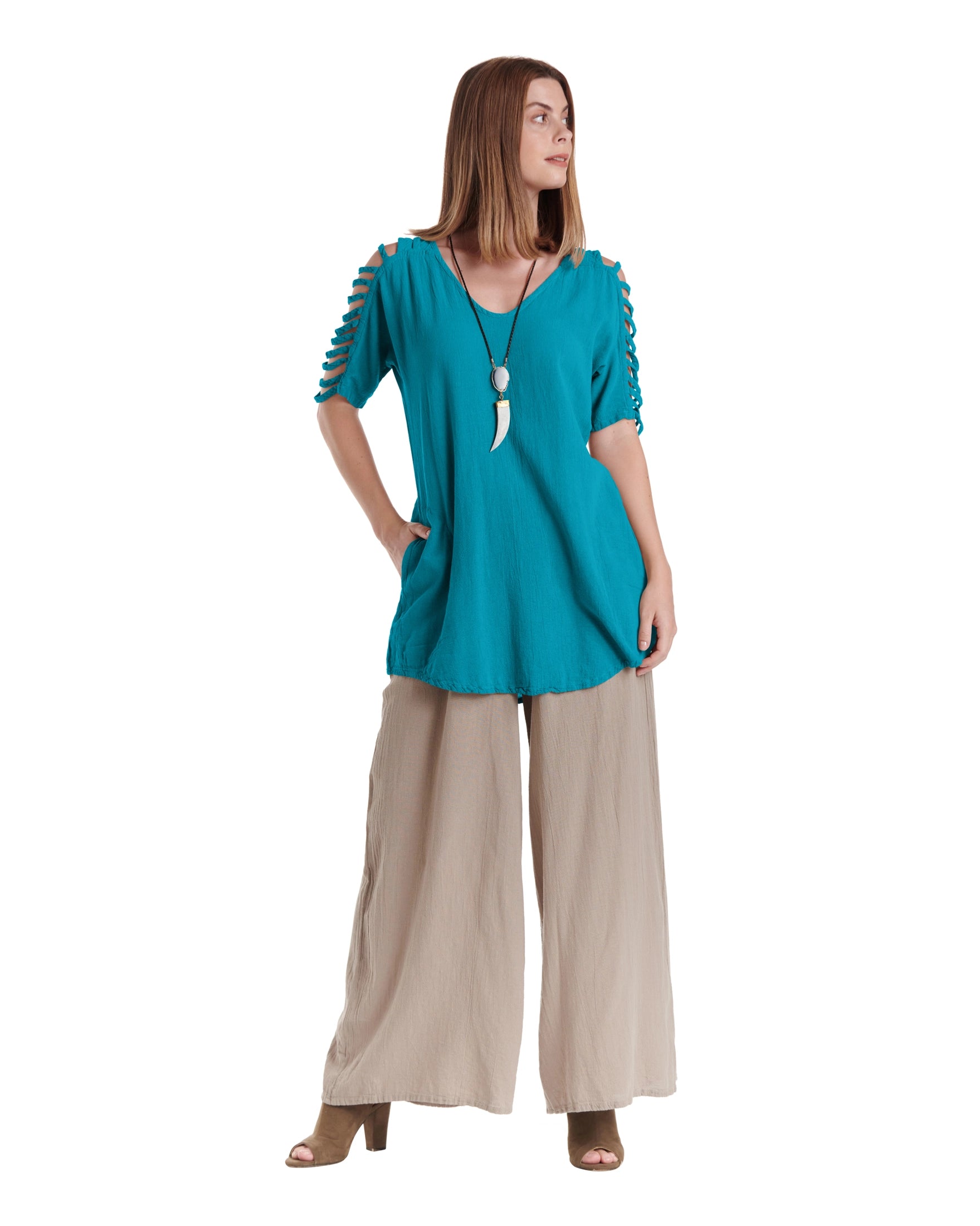 Waterfall Cotton Gauze Blouse – New Arrival-Oh My Gauze