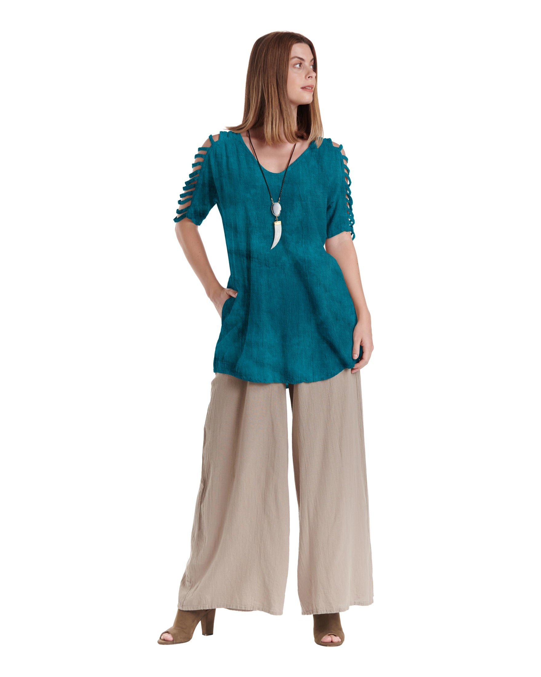 Waterfall Cotton Gauze Blouse – New Arrival-Oh My Gauze