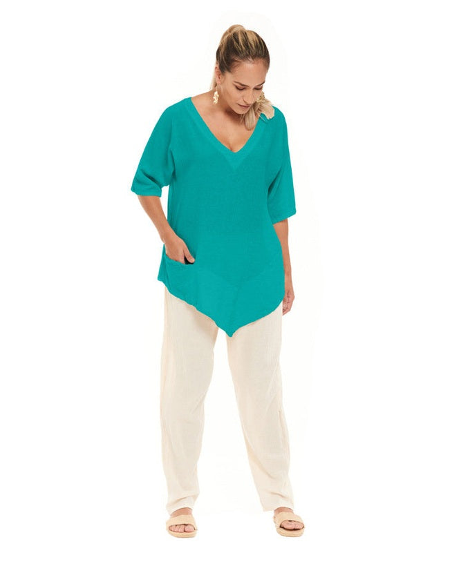 Bayou Cotton Gauze Blouse – Final Sale-Oh My Gauze