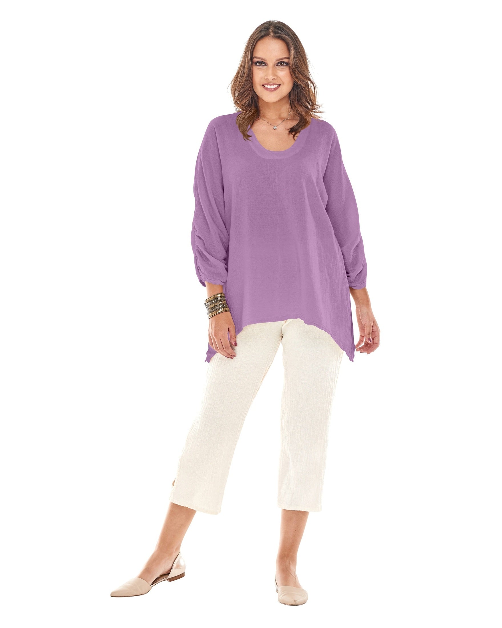 Arty Cotton Gauze Blouse-Oh My Gauze